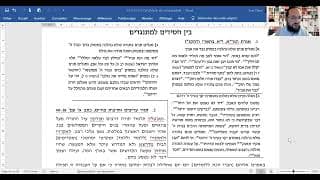 Rav Shmouel Elikan- La vrai dispute THEOLOGIQUE entre HASSIDIM et MITNAGDIM- 16.05.23